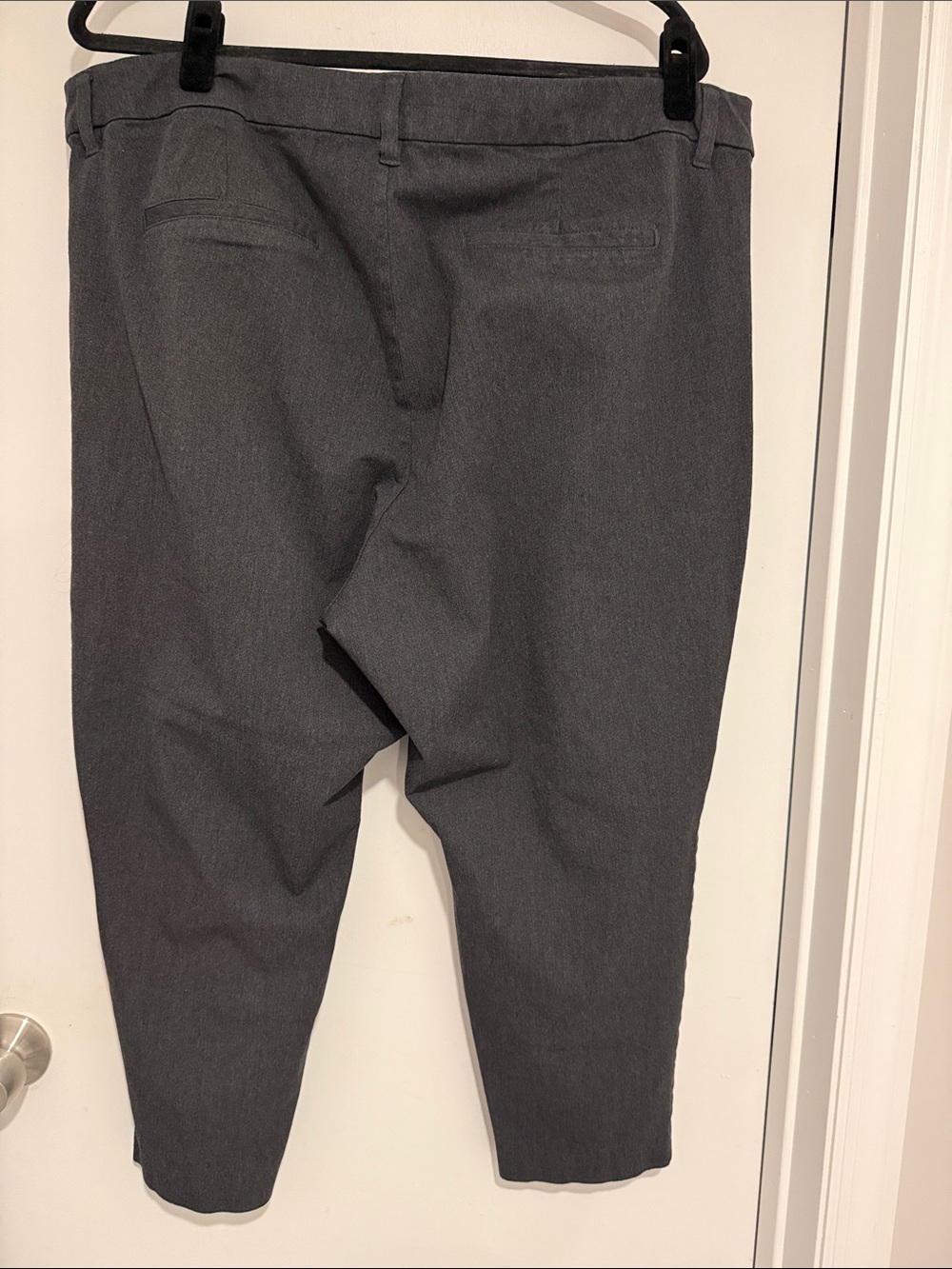 Old Navy High Rise Pixie Heather Charcoal Skinny Dress Pants - Picture 4 of 4